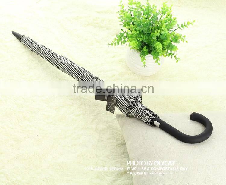 23" automatic walking stick straight business rain umbrella