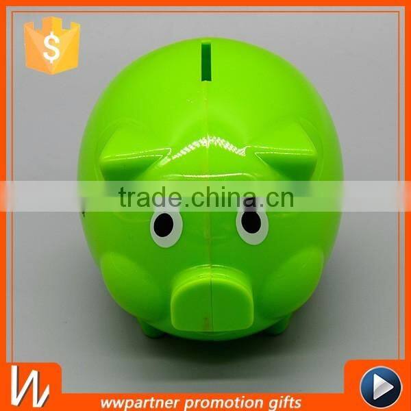 Custom Plastic piggy bank for Promotion