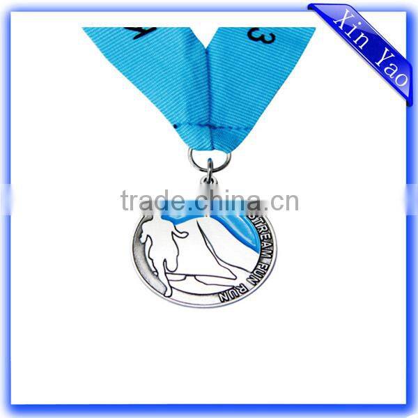 Wholesale promotional advertising logo enamel antique bronze medal