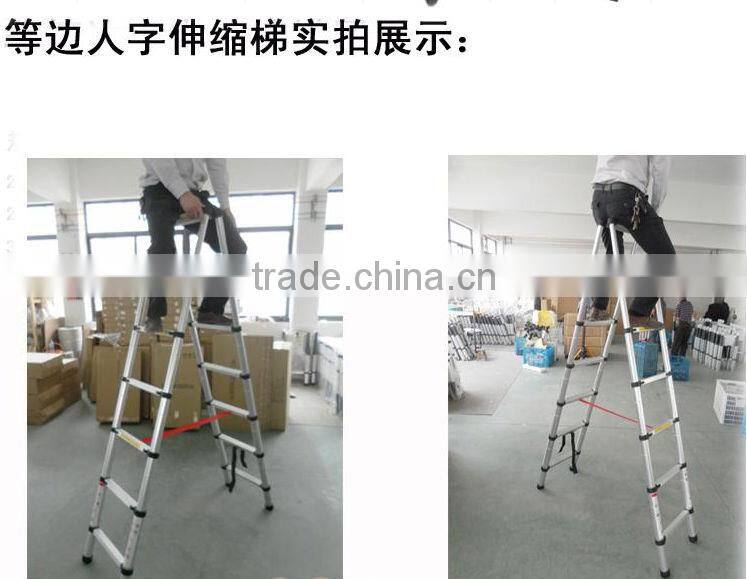 3.8m Aluminium Telescopic Ladder with certificates