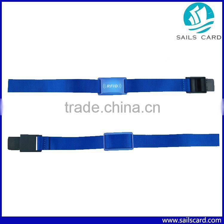Proximity rfid nylon wristband Smart bracelet with custom logo