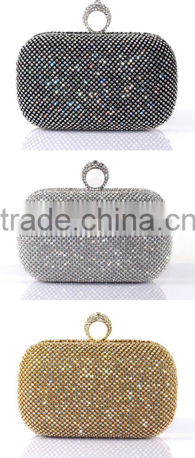 Diamond pearl women wallet ladies' evening bag from China