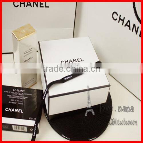 2014 custom white box with silk for packing luxury dress