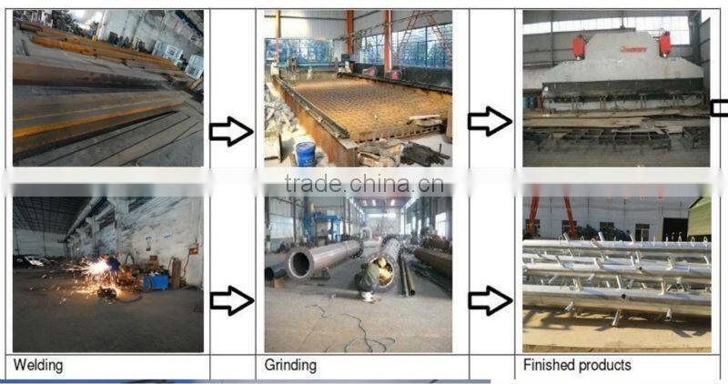 Galvanized Steel Tower Monopole Accessory Polygonal Communication Steel Pole Made In China