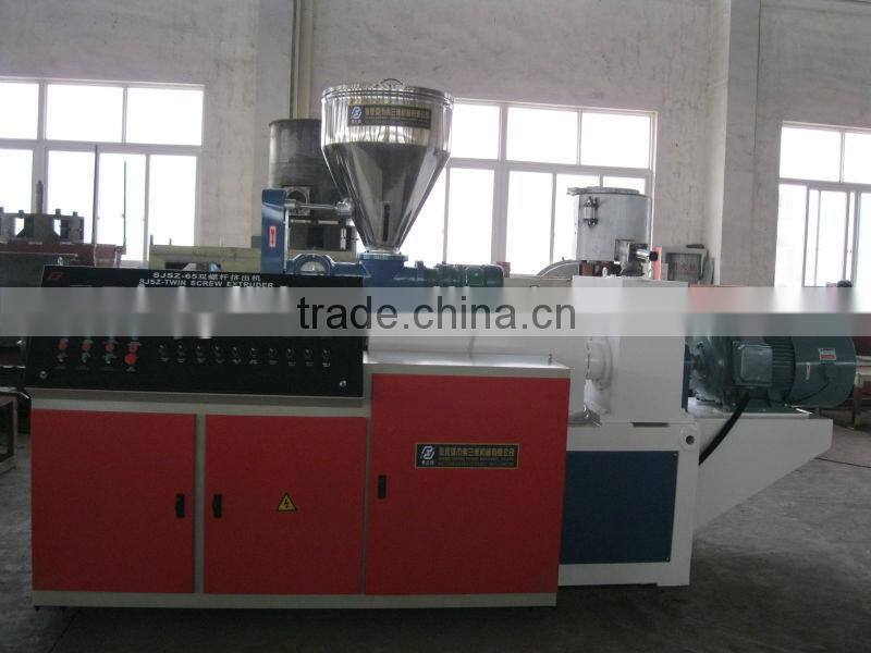 wood plastic composite profile production line