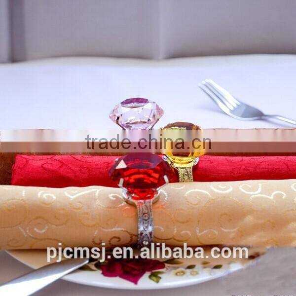 Wholesale Novel Crystal Diamond Napkin Ring for decoration