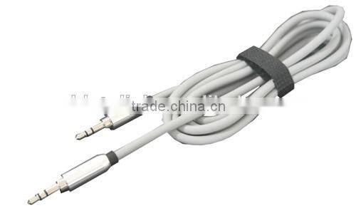 3.3-Feet 3.5mm Braided audio cable, Male to Male Stereo Aux Cable with Premium Metal, for Smartphones, Tablets and MP3 Player, R