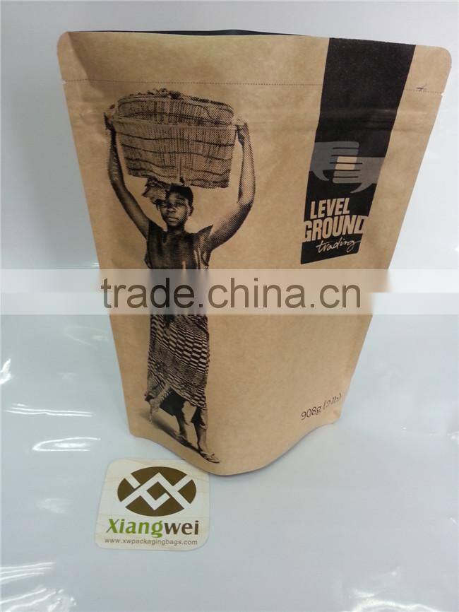 custom different material and colors stand up bag