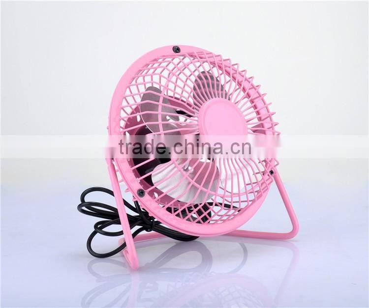 4 inch USB mini small cool metal desk fan