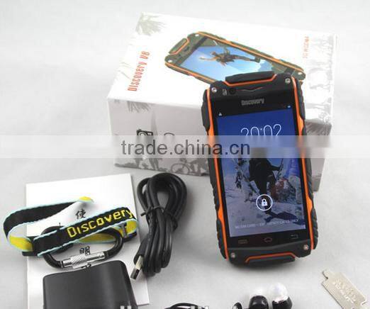 Original Android 4.2 Dual core MTK6572 Discovery V8 with Waterproof Dustproof Shockproof 3G Cheap China Phones