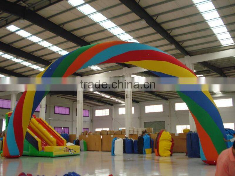 Selling giant advertising inflatable rainbow arch for activity