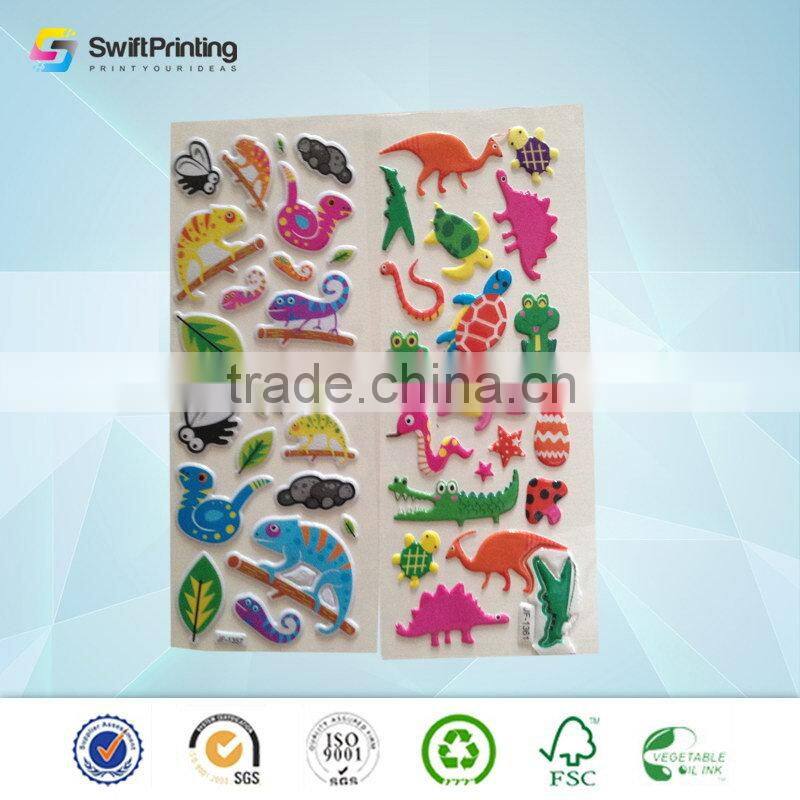 Special Crazy Selling printing colorful resin sticker