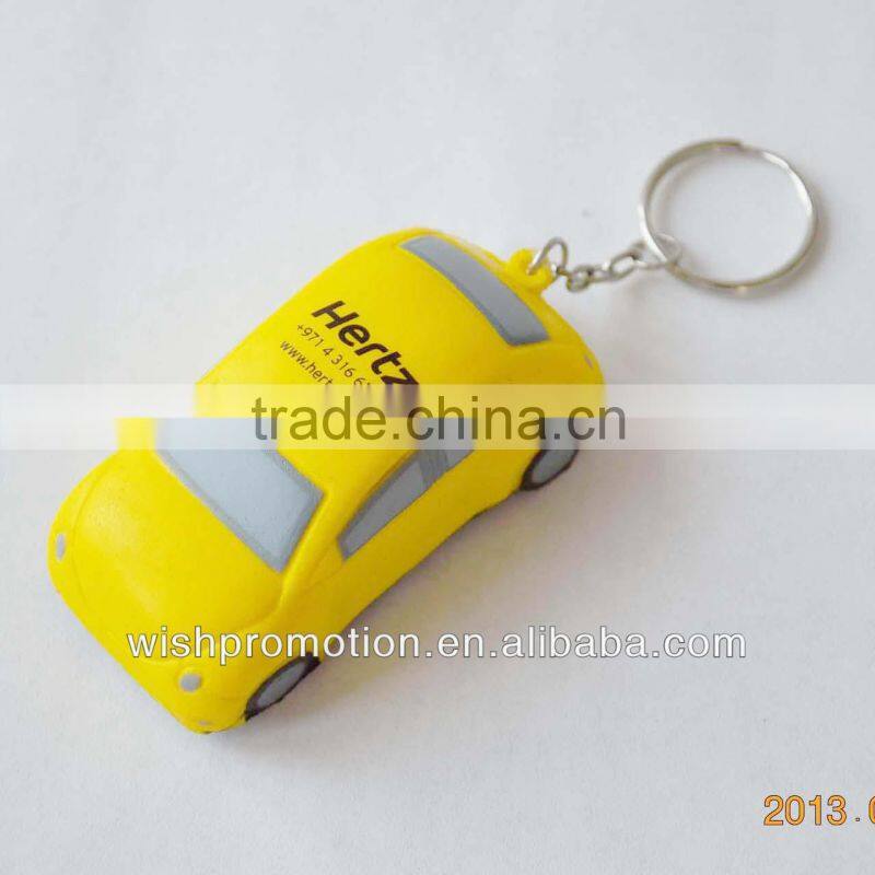 pu stress car keychain