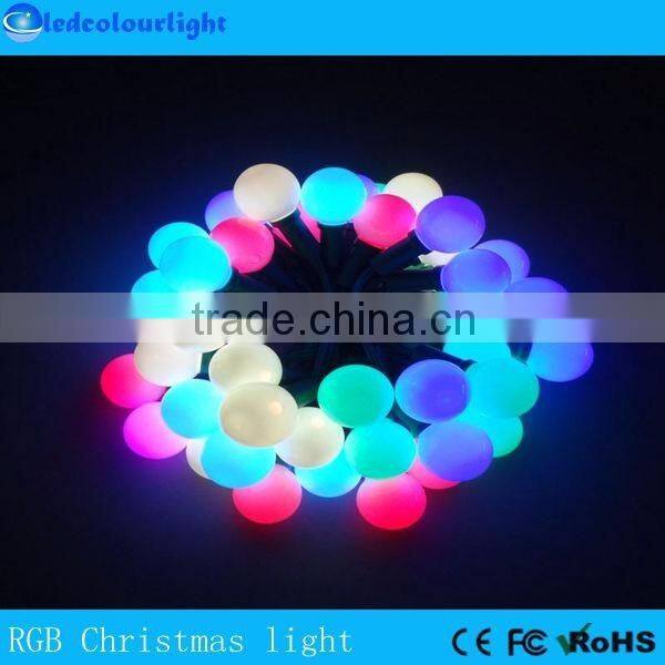 Crystal DMX RGB pixel light WS2811 indoor outdoor Christmas tree bulb light