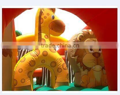 3.3mWx20mLx6mH tropical theme giant adult Inflatable obstacle course for sale large inflatable games