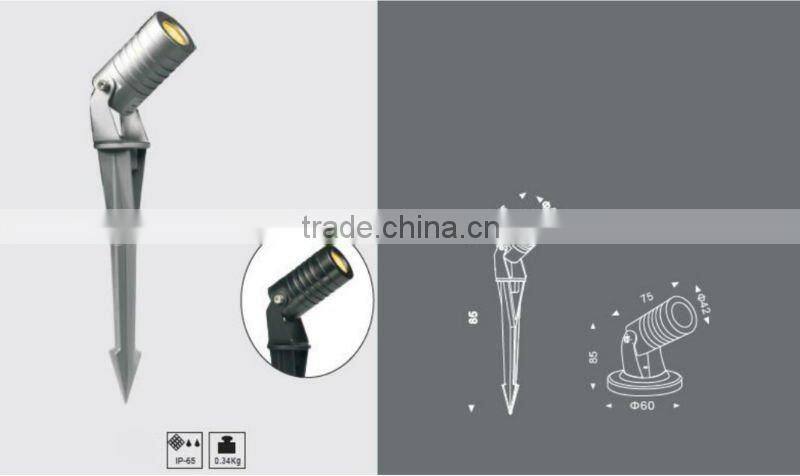 Outdoor IP65 led garden spotlight 3W with CE ROHS