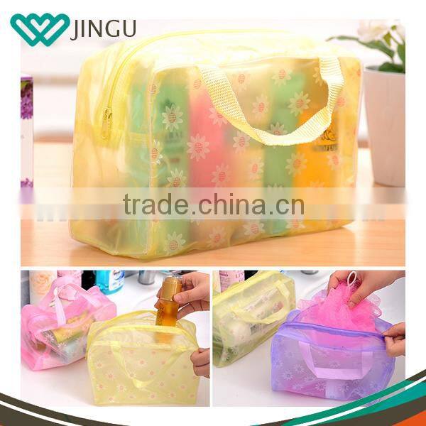 Wholesale best transparent Promotion plastic pvc travel clear ladies plastic bags