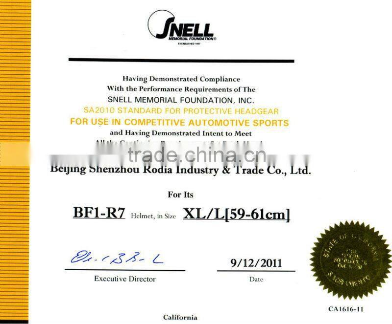 2014 Top selling helmet for car rally race with FIA8858-2010 and SNELL SAH2010 rated