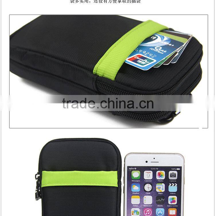 Factory supply zero wallet 5.5 inch screen cell phone bags key bag