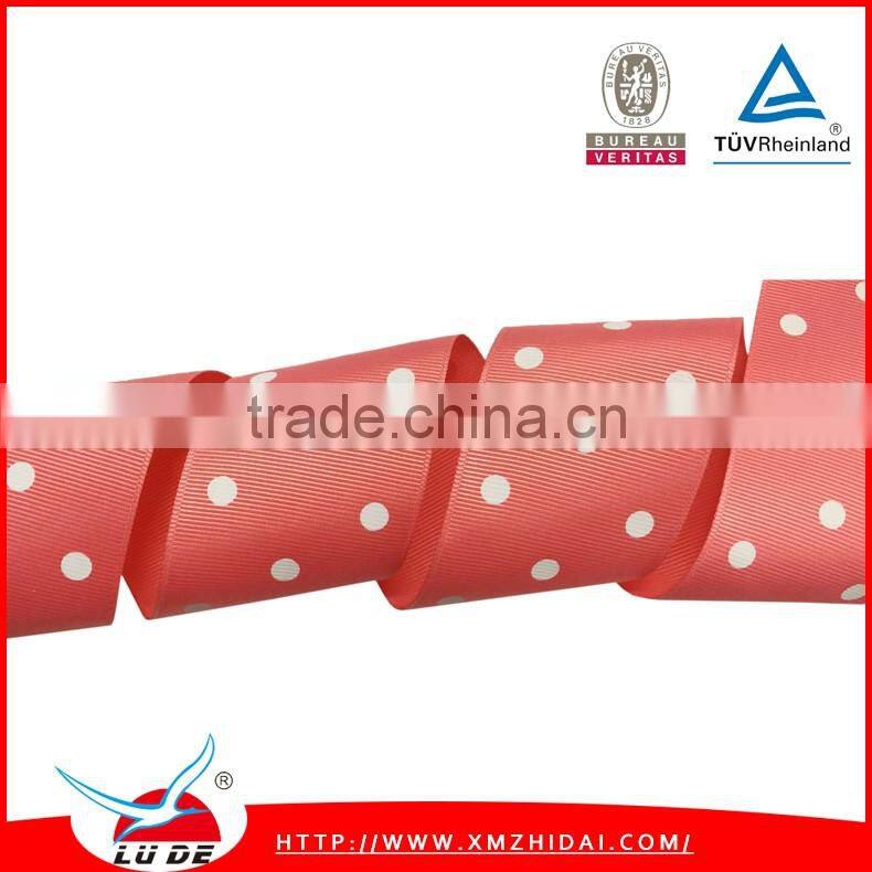 100% Polyester Grosgrain/satin Printed Ribbon