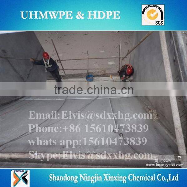 UHMWPE wear resistant liner for chute bunker truck bed liner