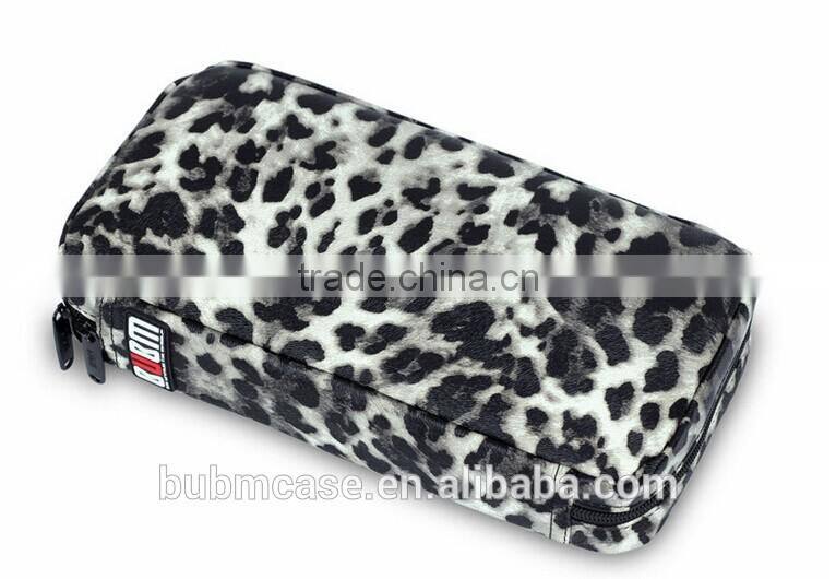 64 Capacity Leopard Grain PU Leather Cover CD DVD Bag CD DVD Storage Bag CD-ROM Package Car Disc Package