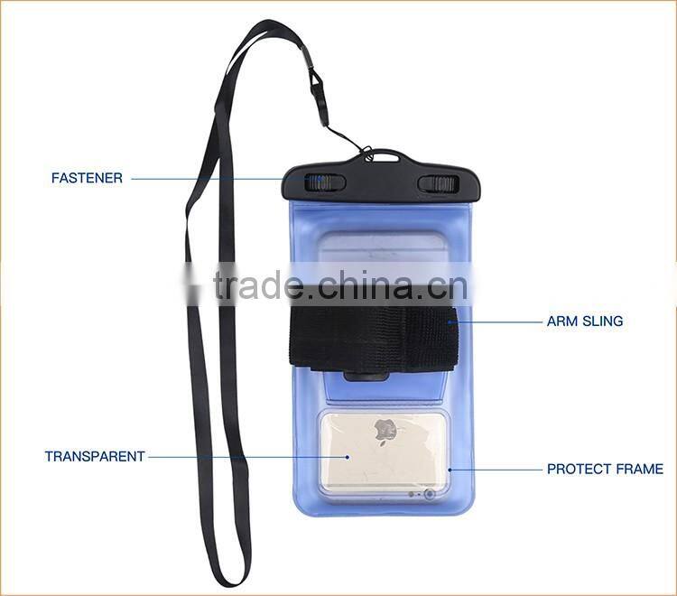 2016 popular high evaluation durable waterproof phone bag pvc case for cell phone
