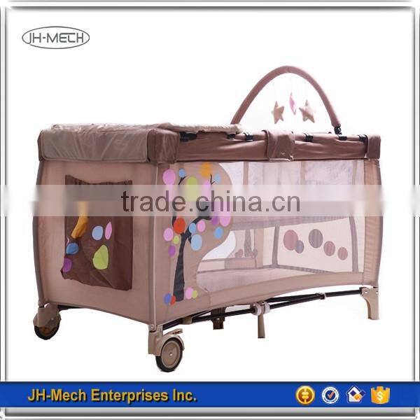 Deluxe Portable Aluminum Frame Baby Playard with Mosquito Net