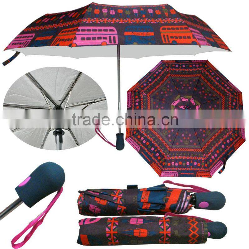 2016 Plain And Pattern UV Protection Auto Easy Open And Close Umbrella