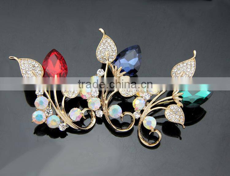 2015 vintage korean imitation pearl flower wedding brooches wholesale and pins for dress