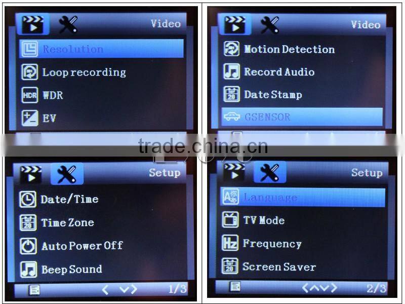 S1336 C10S japan av video 1080p hd car dvr 60fps car multi camera dvr car dvr dual camera made in china