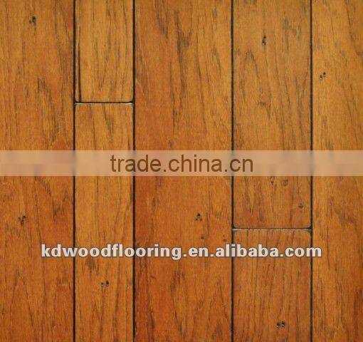 Dark color Hickory engineered wood flooring