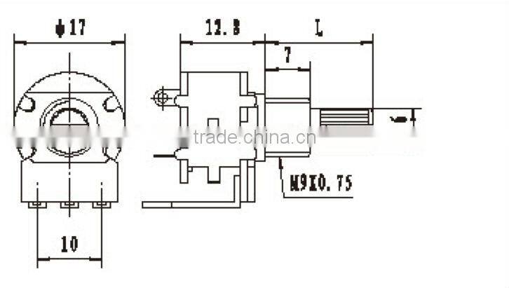 Rotary carbon high power potentiometer