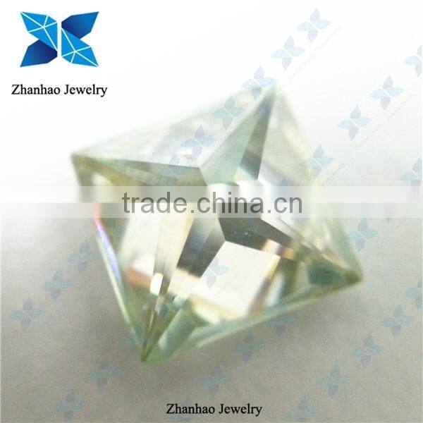 Best shinning wholesale new cutting green color moissanite for jewelry