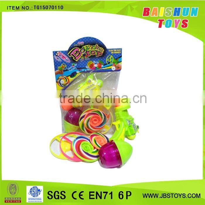 Promotion toy bouncing toys tornado spinning top set tg15070110