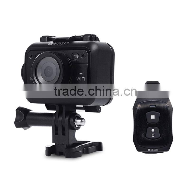 Waterproof DV Ishot1 ZEBLAZE 1080p Action Camera 1.5" IP68 WIFI 12MP 1050mah battery 170 Degree Angle Lens