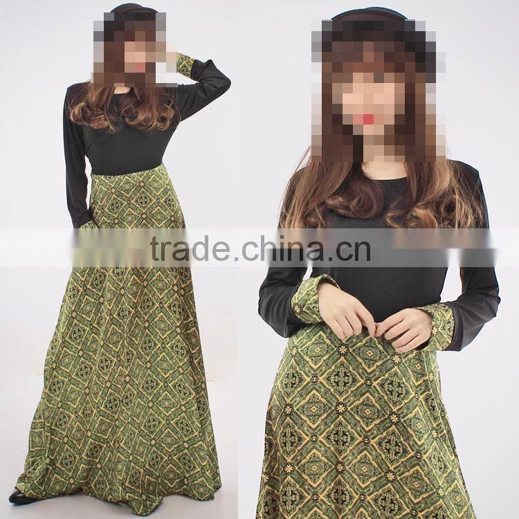 OEM service China factory custom made Wholesale arabic slim abaya dress for fat women