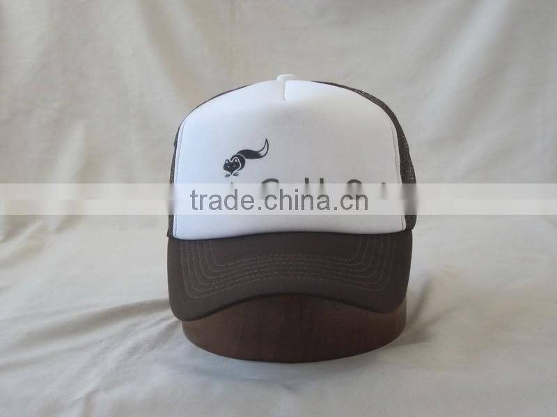 Cheap 5 Panel mesh cap with printed LOGO