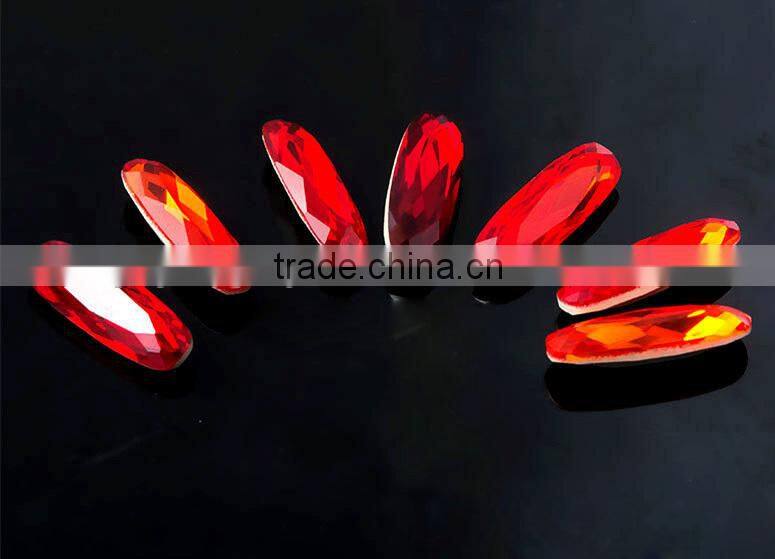 Factory direct price point back crystal stone for girls party dresses