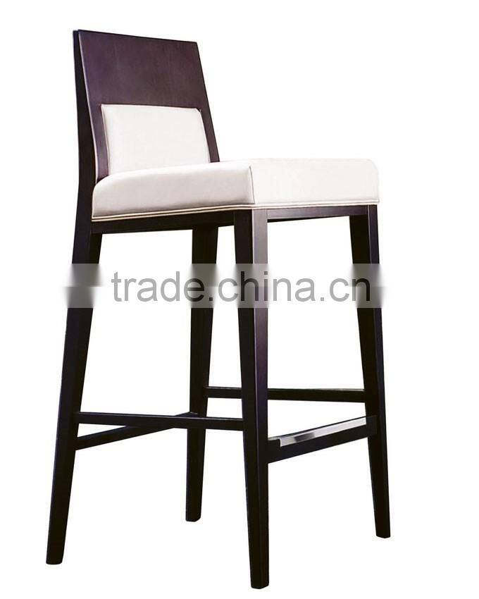 luxury ethiopian style restaurant bar furniture wooden leather high bar stool bar chair