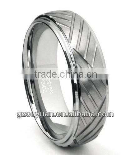 Tungsten steel ring decorative pattern (Irregular gear)