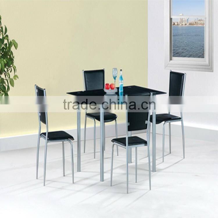 Newly Design Metal Legs Modern Dining Table Set