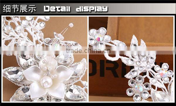 MYLOVE rhinestone pearl bridal hair jewelry women accessory handmade asian bridal jewelry MLF120