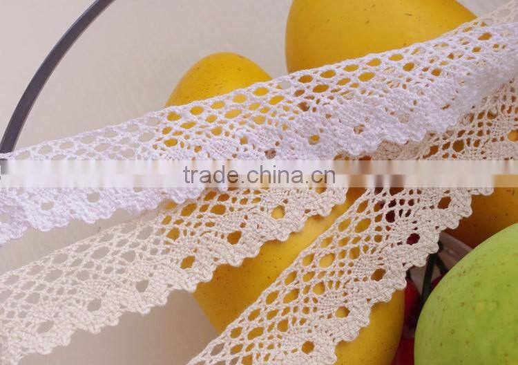 2016 african guipure Cotton ribbon trim crochet accessories lace 250201