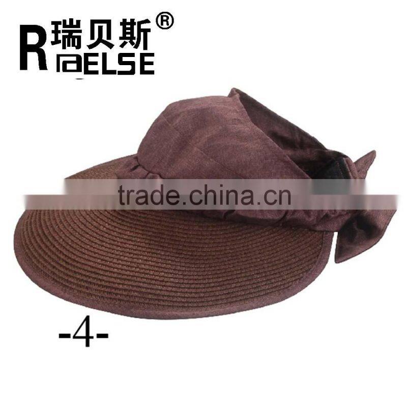 fashion girl hats wholesale visor hat paper straw hat