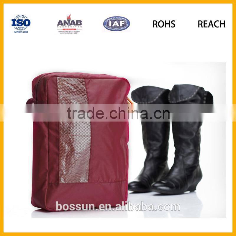 Polyester Shoes bag with PVC for traveling
