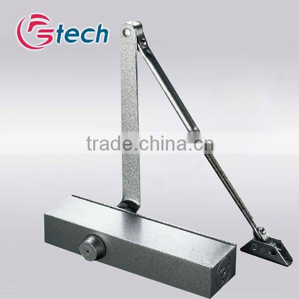 Surface mounted remote control door closer with aluminium alloy treatment
