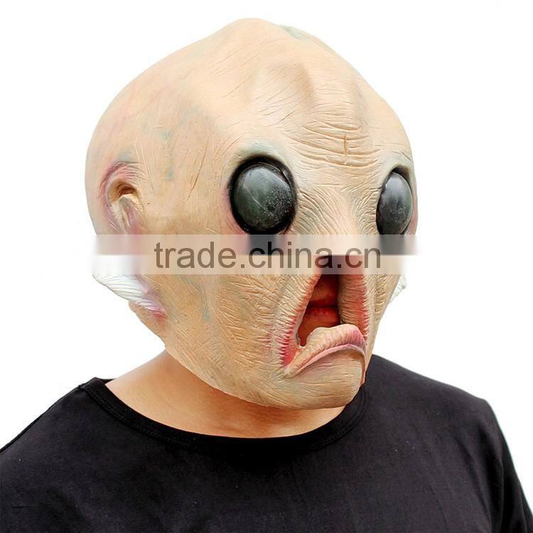 Halloween Rubber Human Alien Head Latex Mask