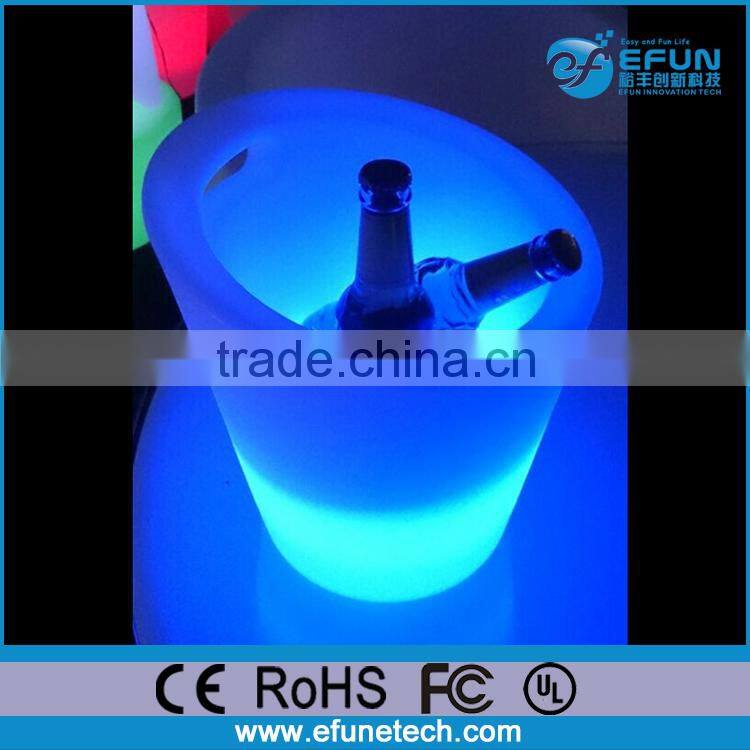 color changing wireless led light party bottle holder, illuminated led bar ice bucket