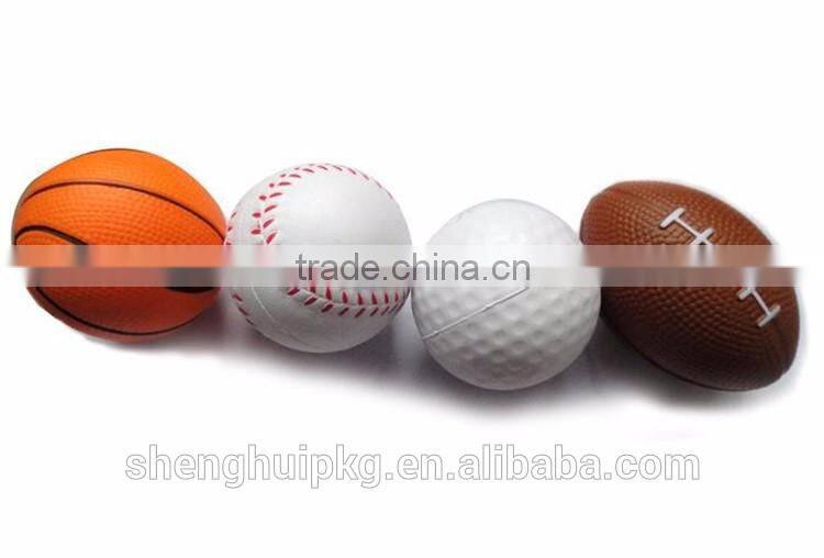 Best Selling PU Full Printing Ball/PU Foam Anti Stress Game Ball/Cheap Stress Ball
